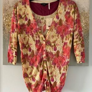 NEW Guess Flower Print Cardigan